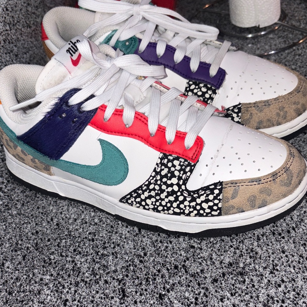 Nike Multicolor Patchwork Sneakers - image 1